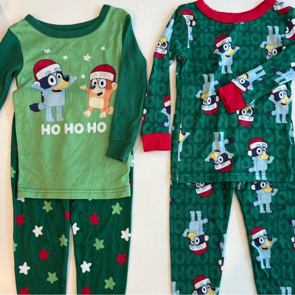 Bluey Christmas Pajamas - Size 4T
